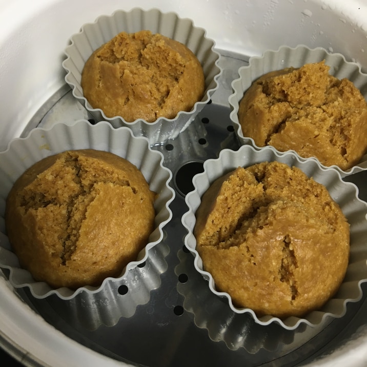 オートミール入り! きな粉蒸しパン